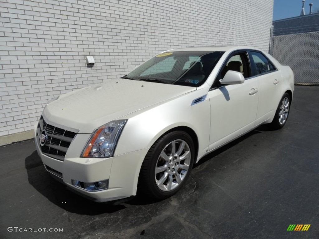 White Diamond Tri-Coat 2008 Cadillac CTS 4 AWD Sedan Exterior Photo #79367206