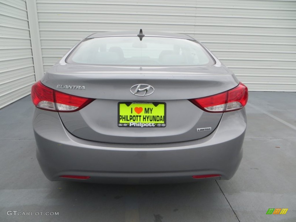 2013 Elantra Limited - Titanium Gray Metallic / Gray photo #5