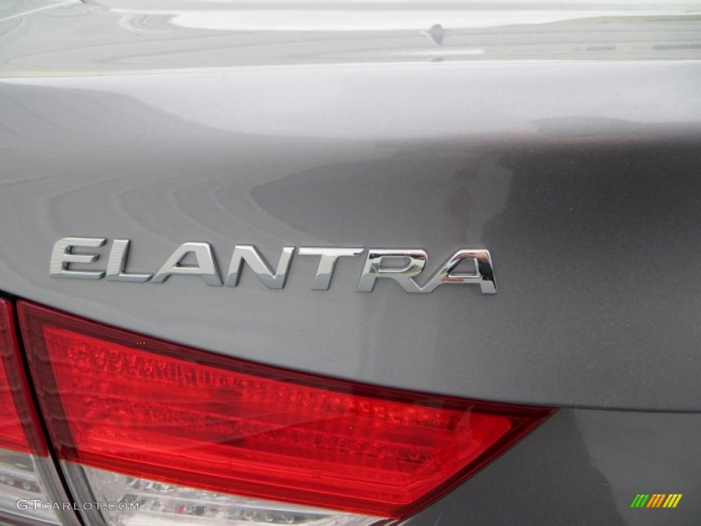 2013 Elantra Limited - Titanium Gray Metallic / Gray photo #6