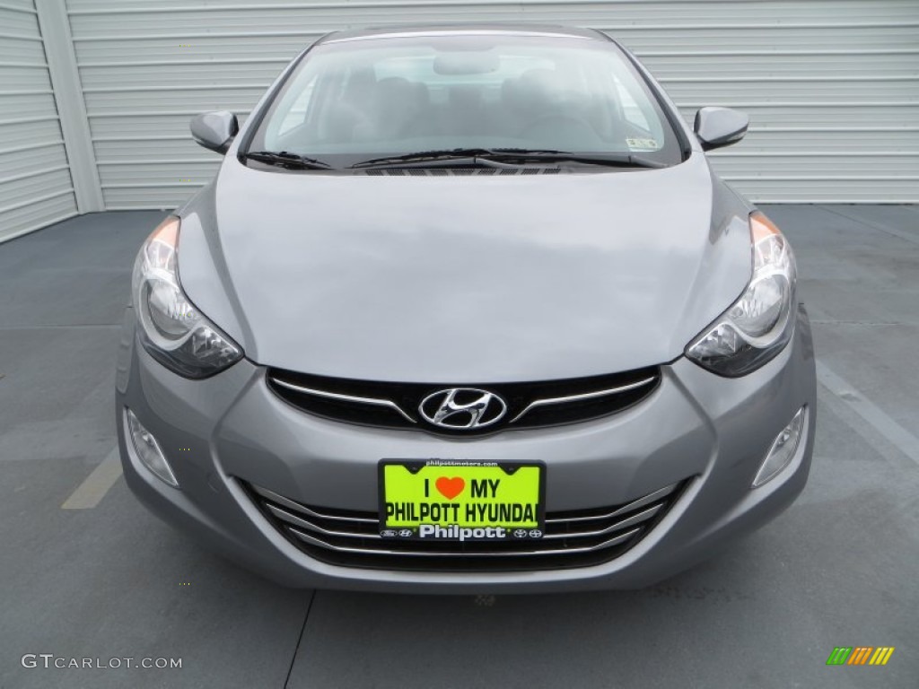 2013 Elantra Limited - Titanium Gray Metallic / Gray photo #10