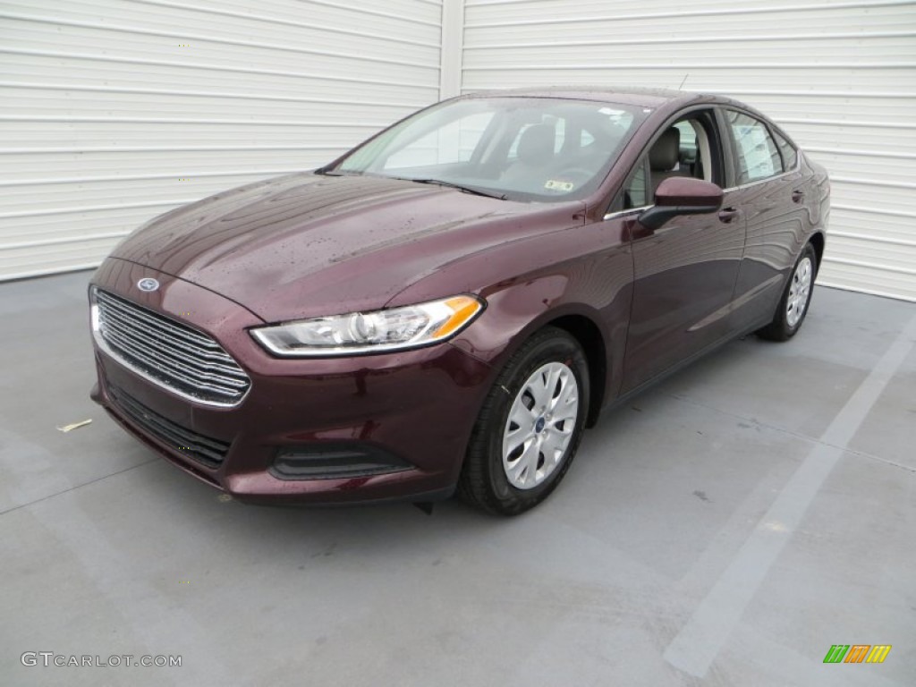 2013 Fusion S - Bordeaux Reserve Red Metallic / Earth Gray photo #8