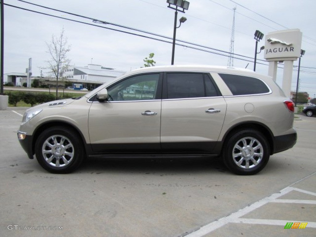 2011 Enclave CXL - Gold Mist Metallic / Cashmere/Cocoa photo #7