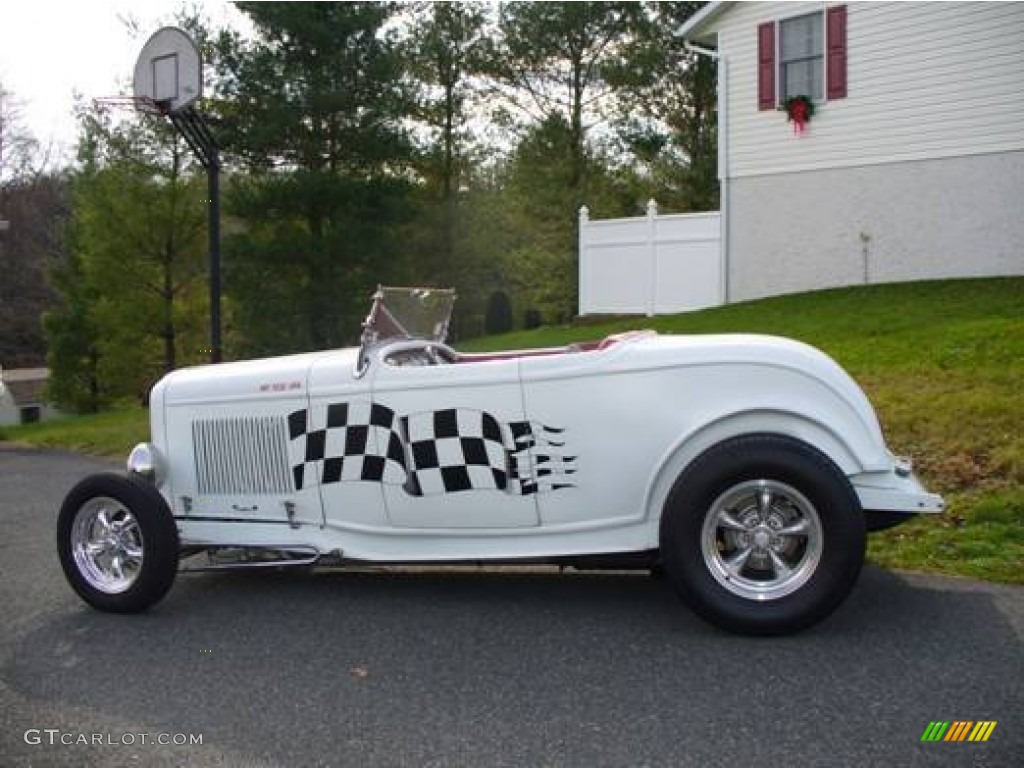White Ford Roadster