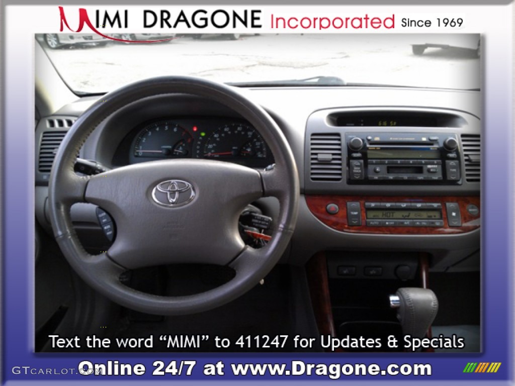 2002 Camry XLE V6 - Catalina Blue Metallic / Stone photo #12