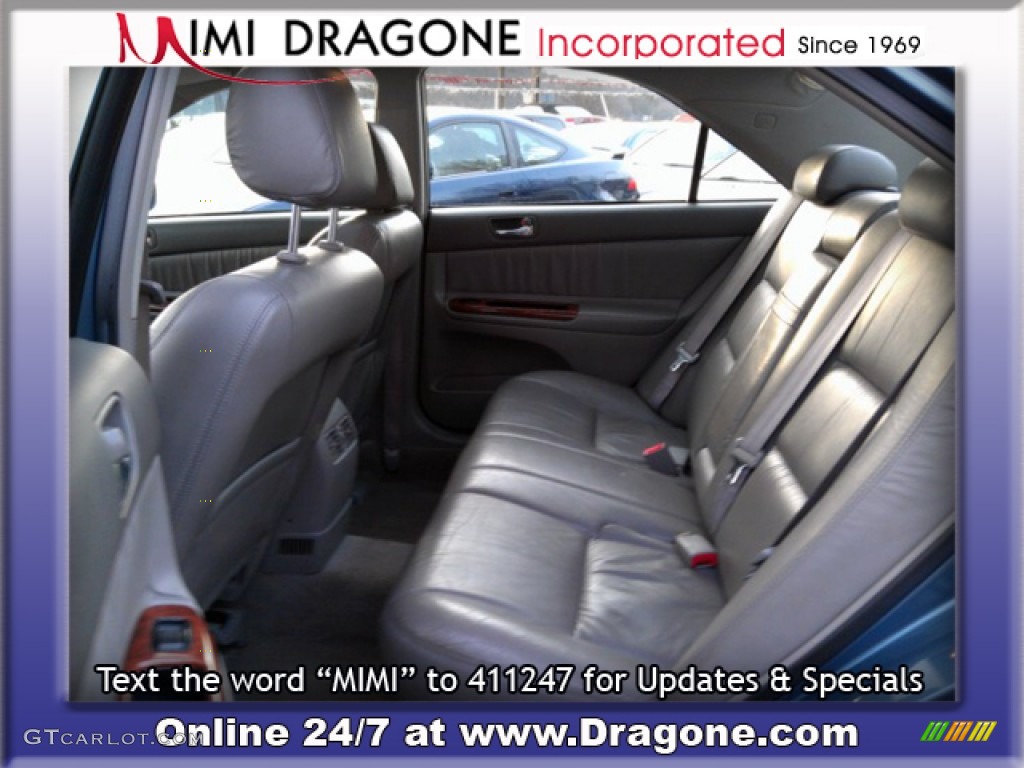 2002 Camry XLE V6 - Catalina Blue Metallic / Stone photo #13