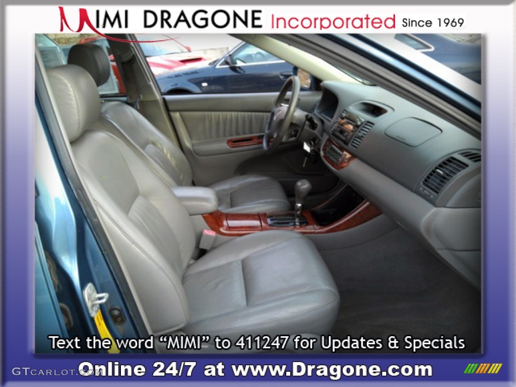 2002 Camry XLE V6 - Catalina Blue Metallic / Stone photo #16