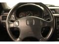 2001 Honda CR-V Black Leather Interior Steering Wheel Photo