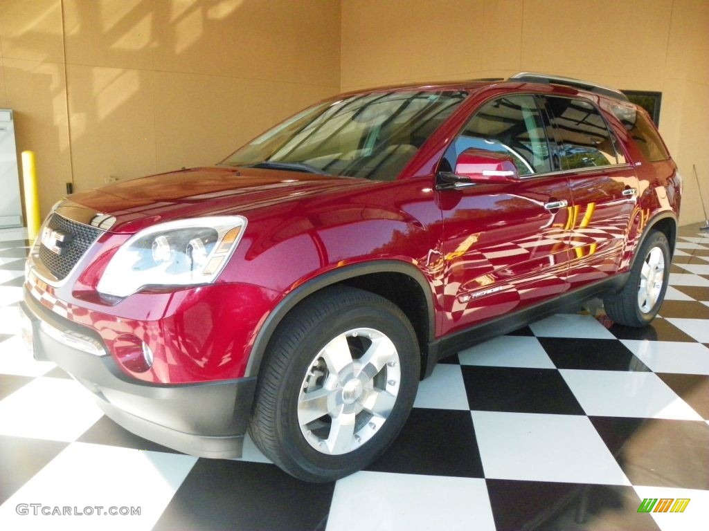 2007 Acadia SLT - Red Jewel Tintcoat / Ebony photo #3