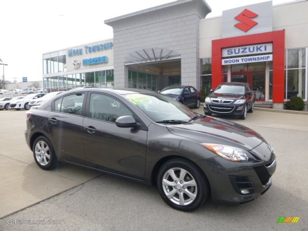 2010 MAZDA3 i Touring 4 Door - Metropolitan Gray Mica / Black photo #1