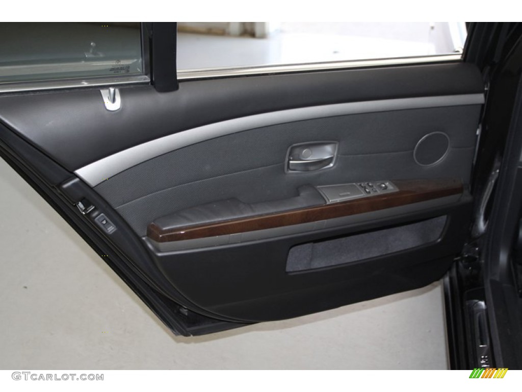2005 7 Series 745Li Sedan - Jet Black / Black/Black photo #21
