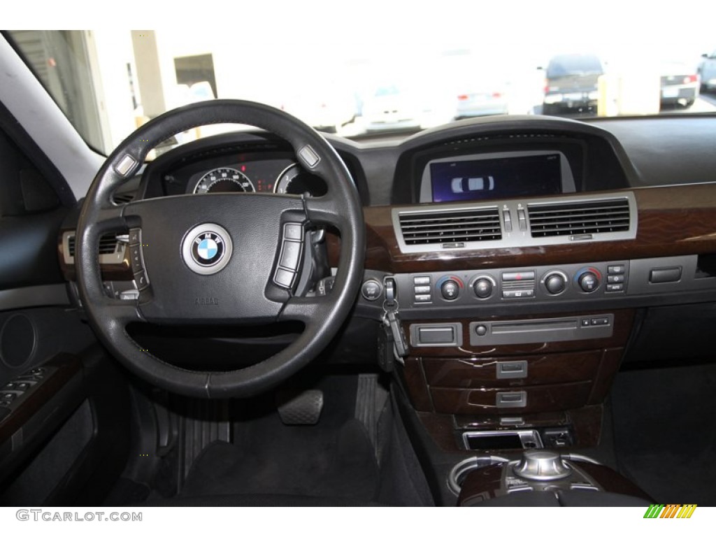 2005 7 Series 745Li Sedan - Jet Black / Black/Black photo #23