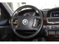 2005 BMW 7 Series Black/Black Interior Steering Wheel Photo