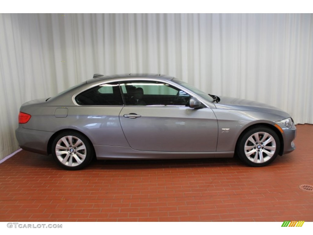 2011 3 Series 328i xDrive Coupe - Space Gray Metallic / Black photo #3