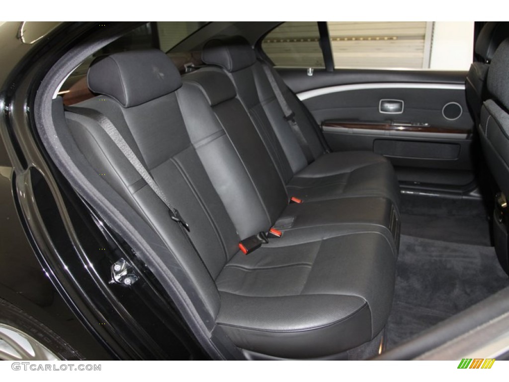 2005 7 Series 745Li Sedan - Jet Black / Black/Black photo #47