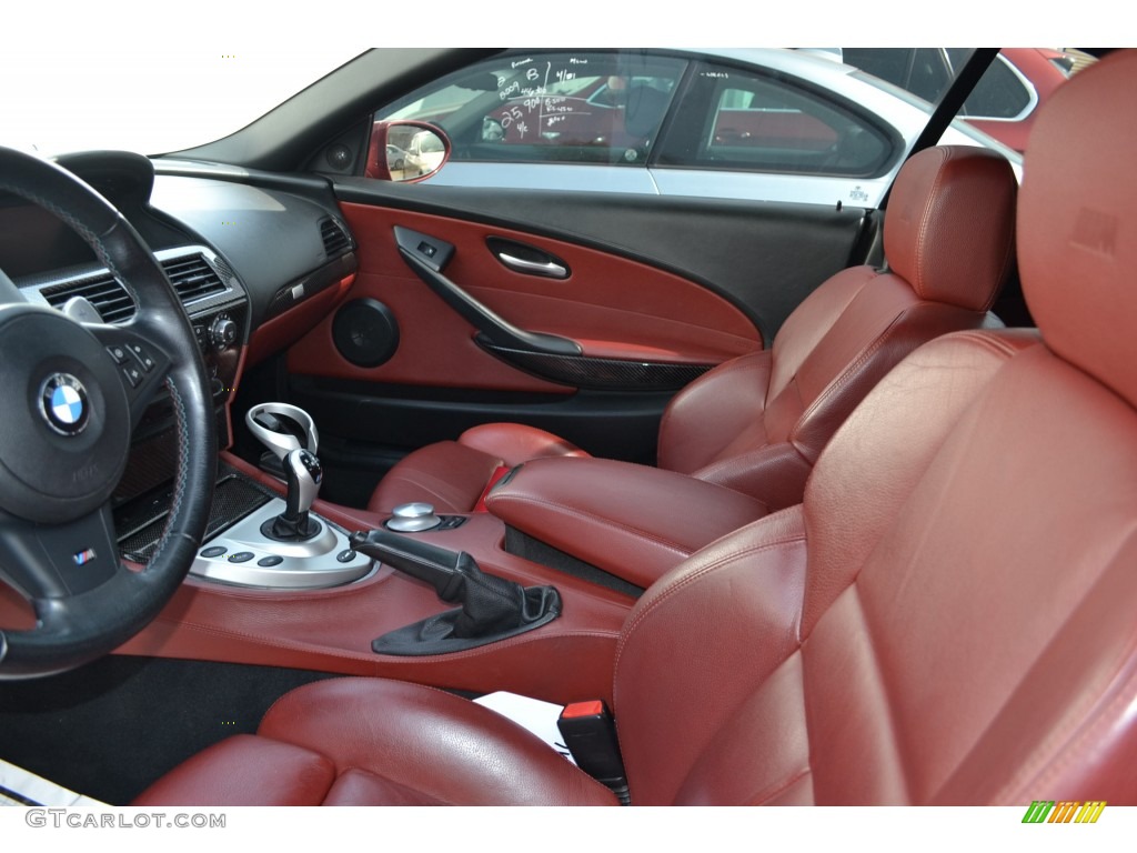 Indianapolis Red Interior 2007 BMW M6 Convertible Photo #79377248