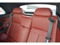 2007 BMW M6 Indianapolis Red Interior Rear Seat Photo