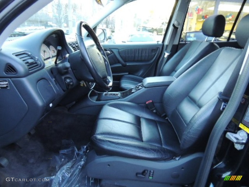 Charcoal Interior 2001 Mercedes-Benz ML 55 AMG 4Matic Photo #79377462