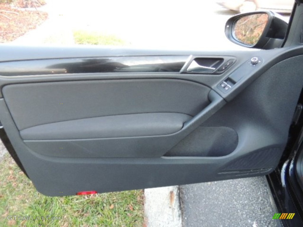 2011 Volkswagen GTI 2 Door Interlagos Plaid Cloth Door Panel Photo #79377703