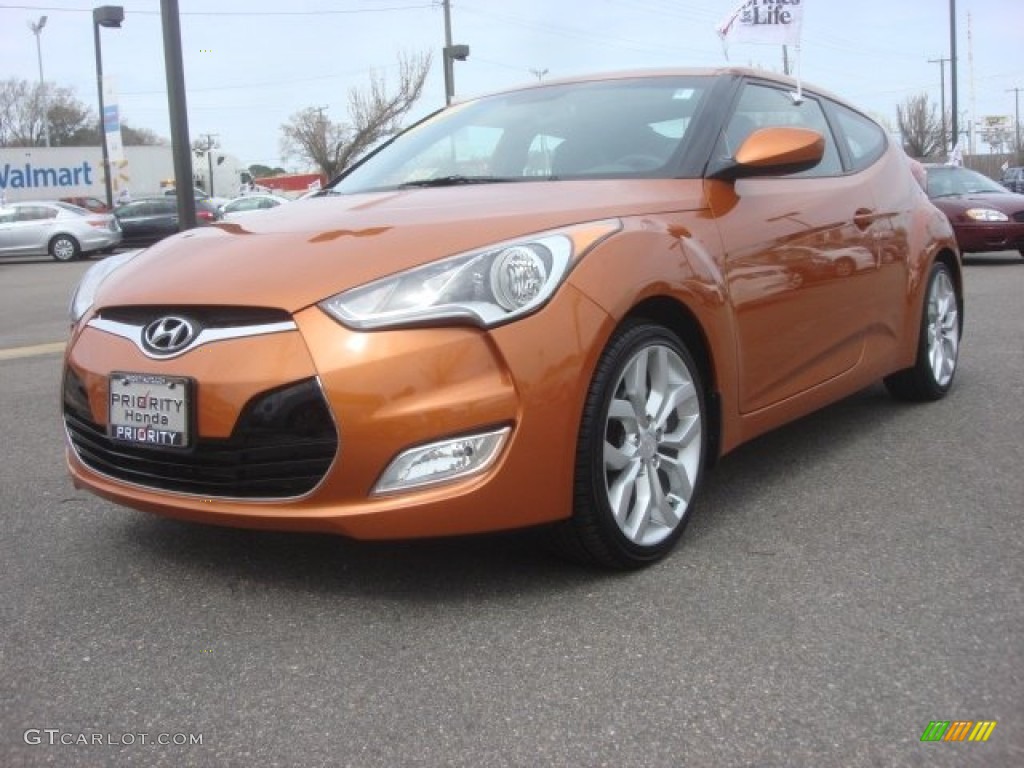 2012 Veloster  - Vitamin C / Black photo #1