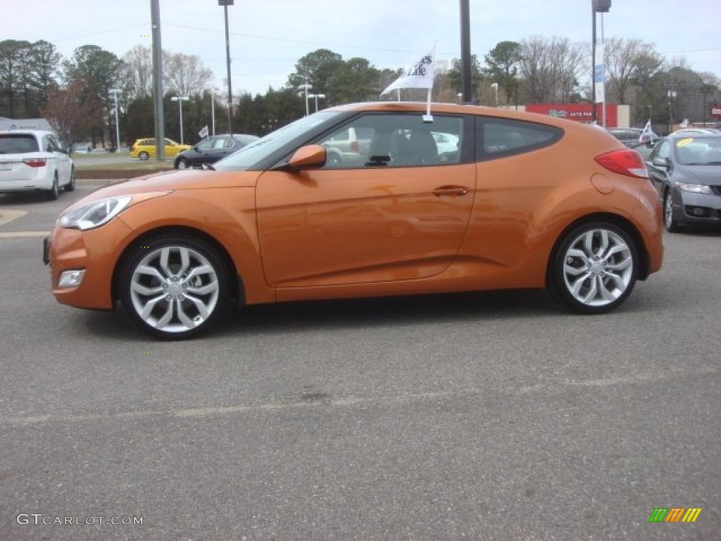 2012 Veloster  - Vitamin C / Black photo #3