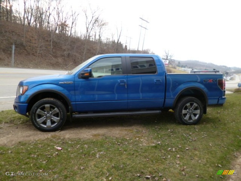 2011 F150 FX4 SuperCrew 4x4 - Blue Flame Metallic / Black photo #5