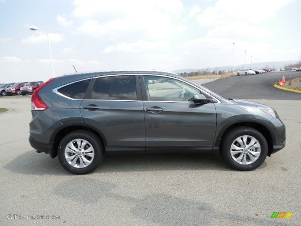 2013 CR-V EX-L AWD - Polished Metal Metallic / Gray photo #4