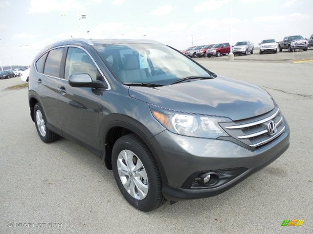 Polished Metal Metallic 2013 Honda CR-V EX-L AWD Exterior Photo #79378102