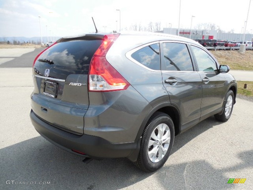 2013 CR-V EX-L AWD - Polished Metal Metallic / Gray photo #17