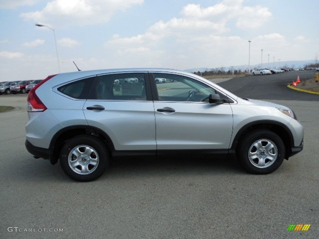 2013 CR-V LX AWD - Alabaster Silver Metallic / Gray photo #4