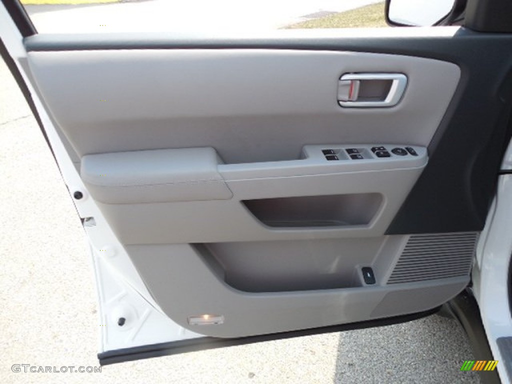 2013 Honda Pilot EX-L 4WD Gray Door Panel Photo #79378889