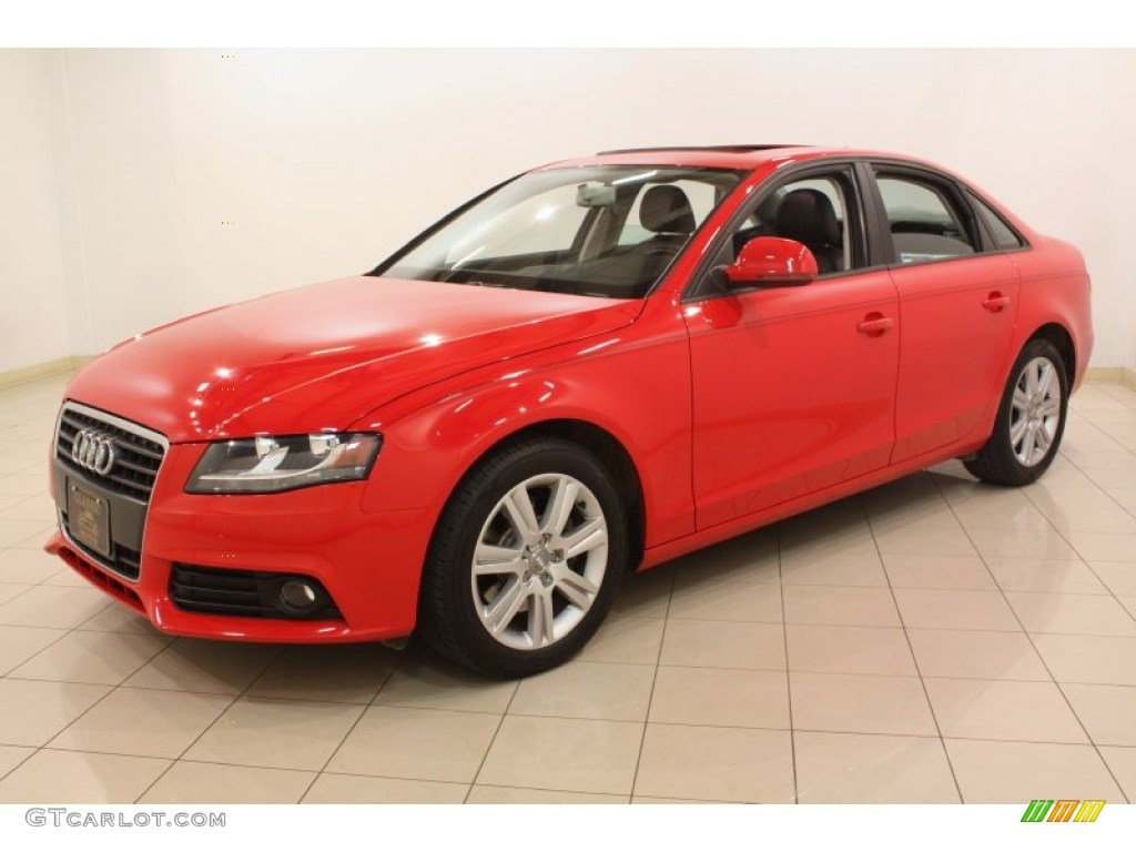 Brilliant Red 2009 Audi A4 2.0T Sedan Exterior Photo #79379549