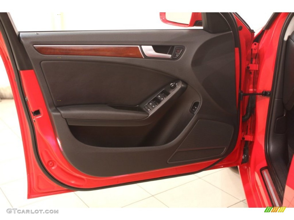 2009 Audi A4 2.0T Sedan Black Door Panel Photo #79379567