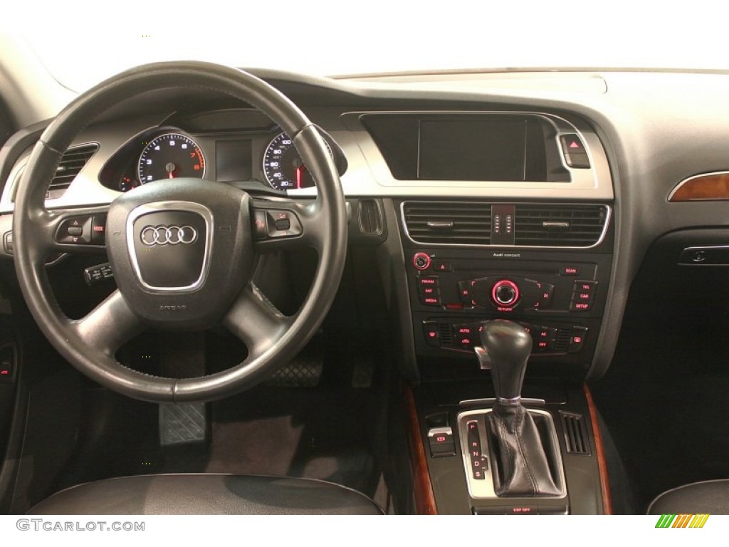 2009 Audi A4 2.0T Sedan Black Dashboard Photo #79380043