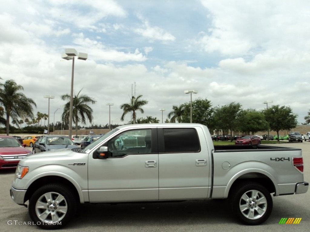 2011 F150 Lariat SuperCrew 4x4 - Ingot Silver Metallic / Black photo #12