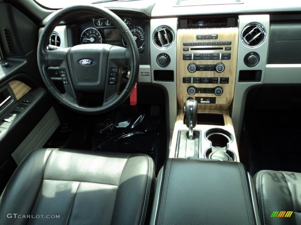 2011 F150 Lariat SuperCrew 4x4 - Ingot Silver Metallic / Black photo #25