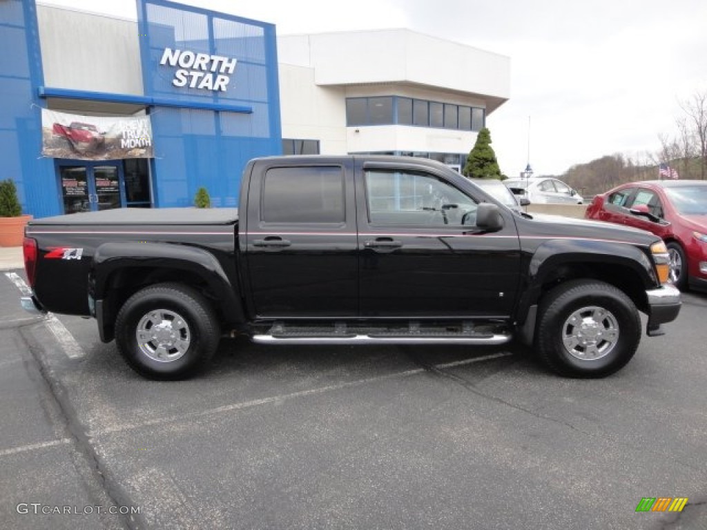 2007 Colorado LT Crew Cab 4x4 - Black / Very Dark Pewter photo #2