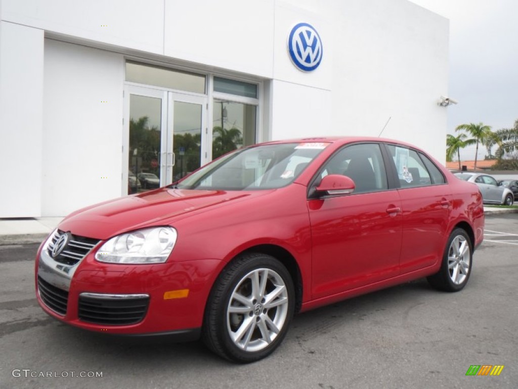 2010 Jetta S Sedan - Salsa Red / Titan Black photo #1