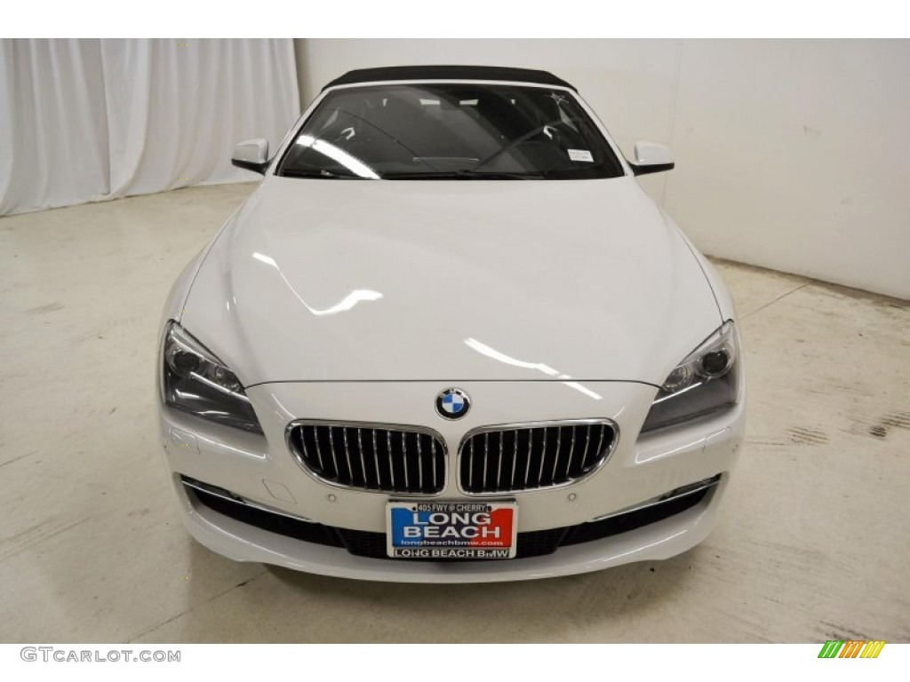 2013 6 Series 640i Convertible - Alpine White / Black photo #4