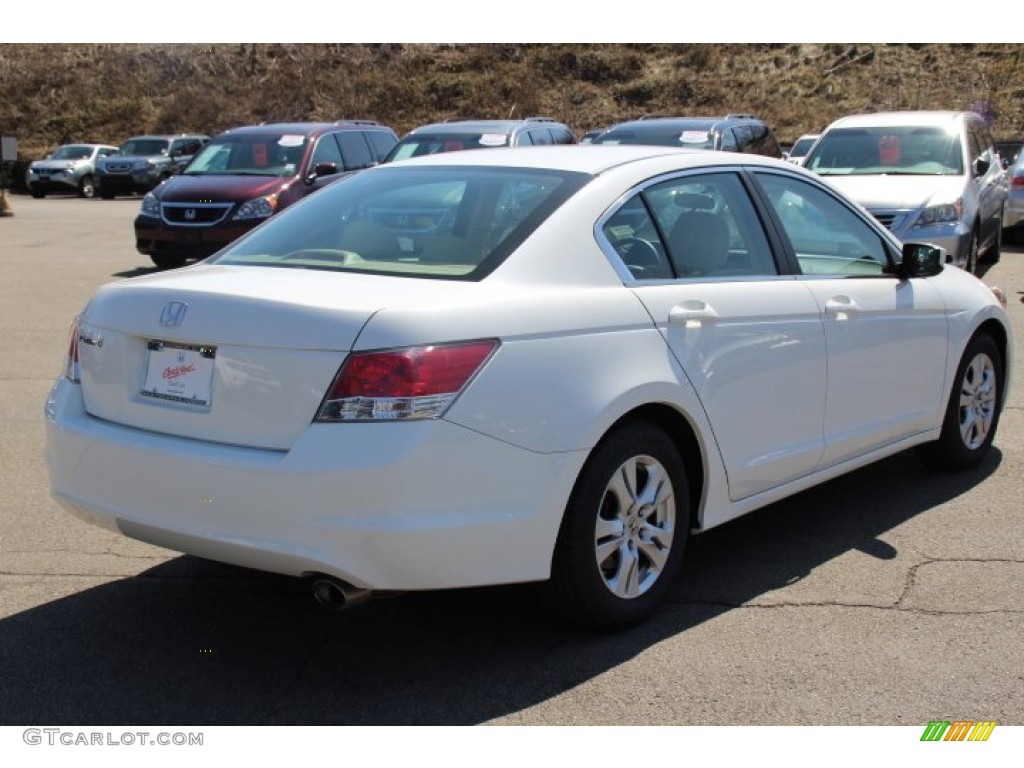 2010 Accord LX-P Sedan - Taffeta White / Ivory photo #5