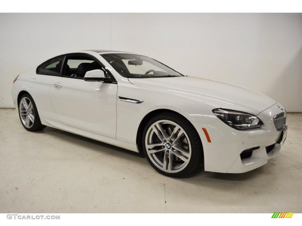 2013 6 Series 650i Coupe - Alpine White / Black photo #2