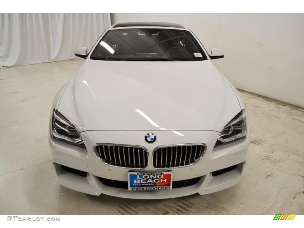 2013 6 Series 650i Coupe - Alpine White / Black photo #4