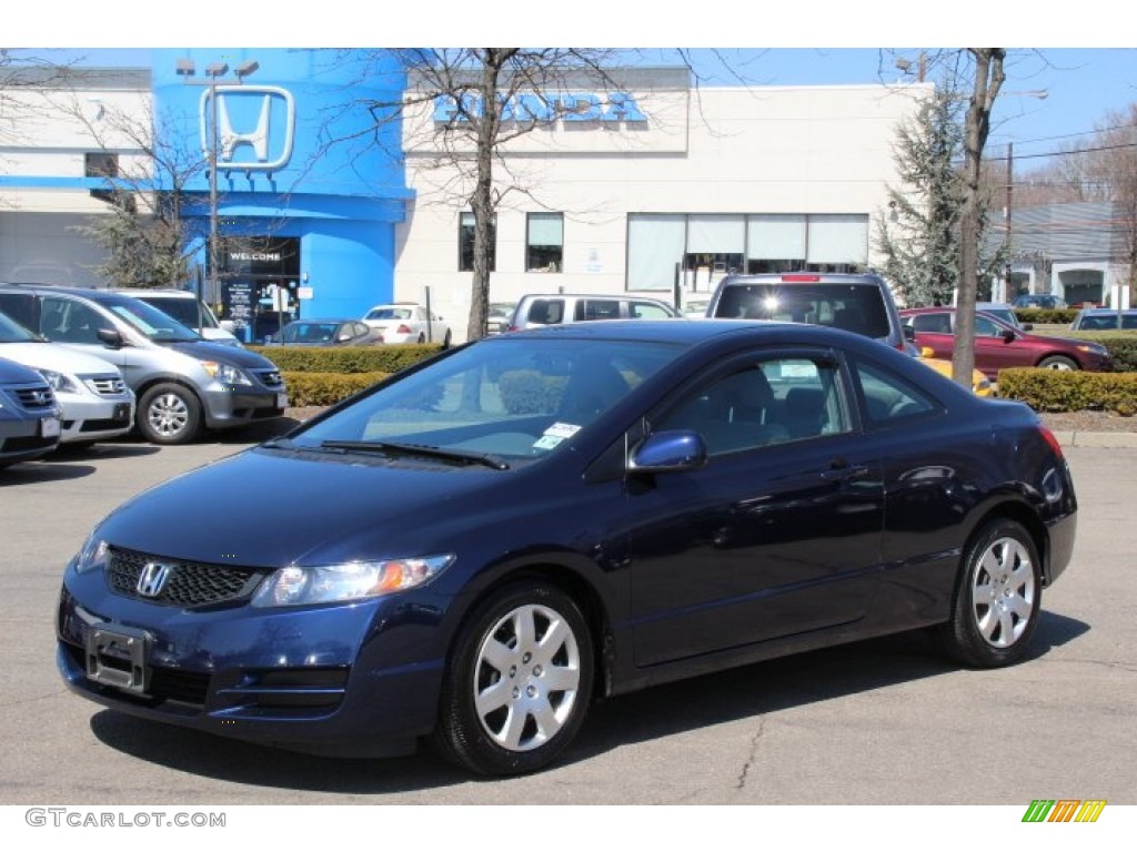 2010 Civic LX Coupe - Royal Blue Pearl / Gray photo #1