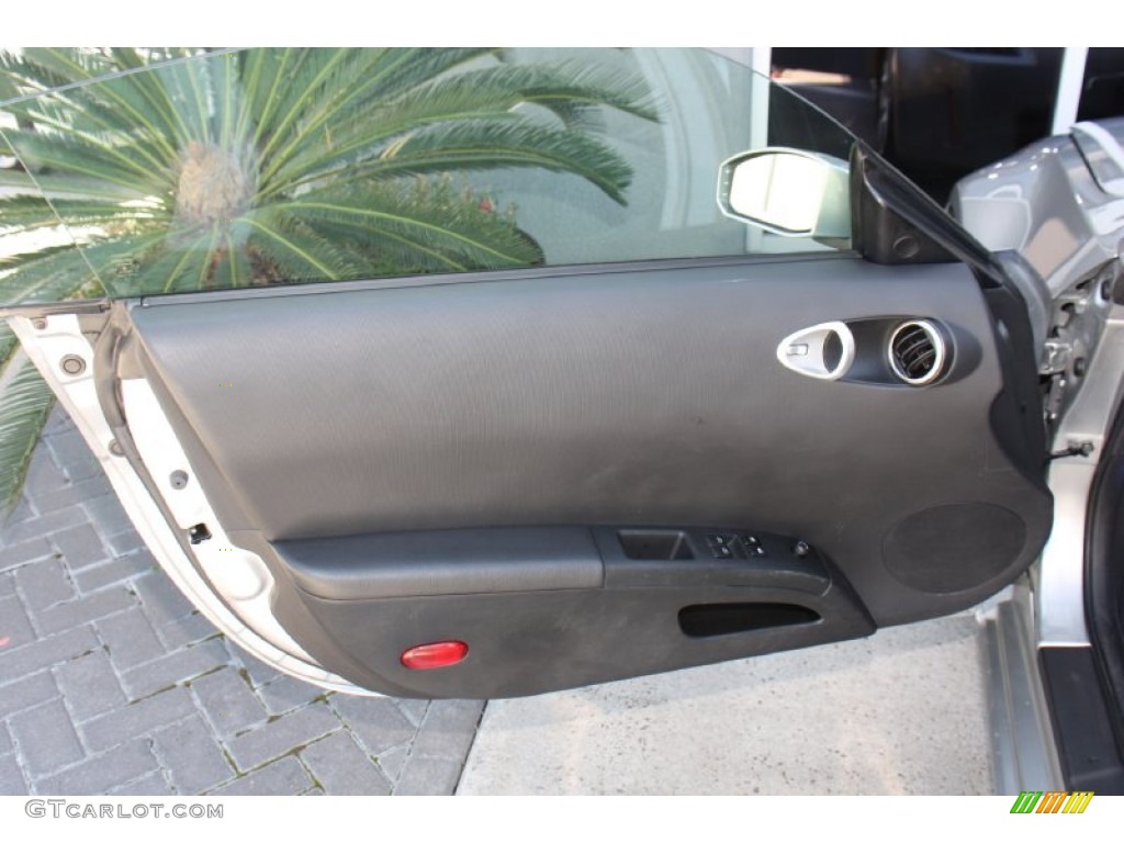 2005 Nissan 350Z Touring Coupe Charcoal Door Panel Photo #79383241