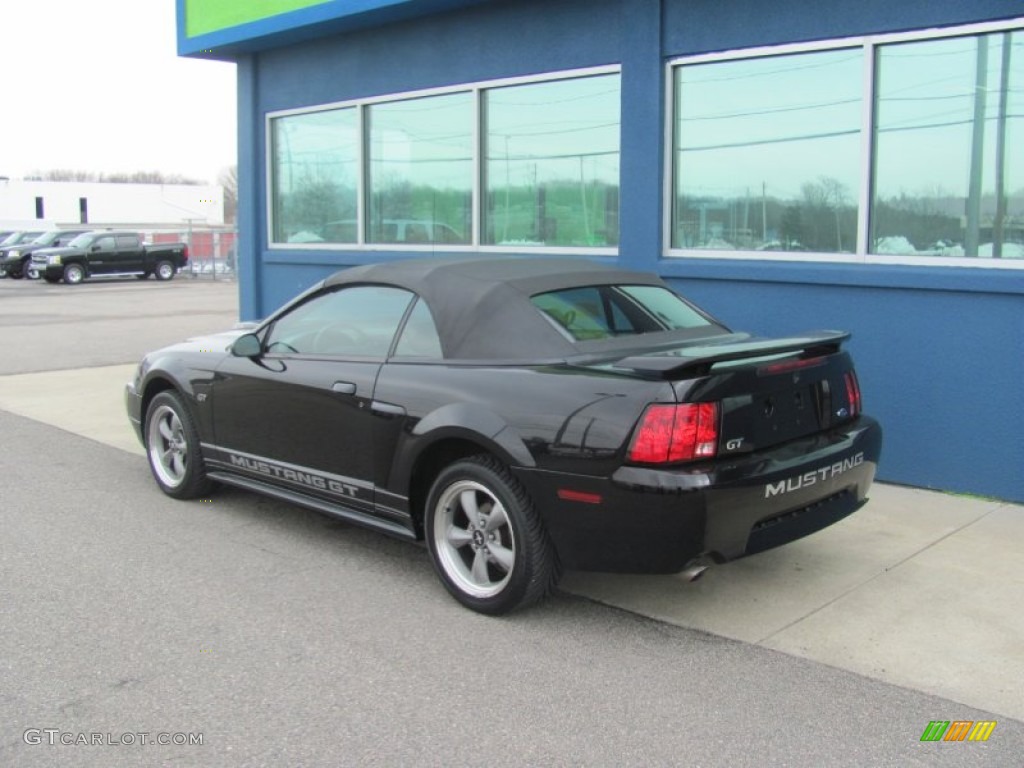 2001 Mustang GT Convertible - Black / Dark Charcoal photo #4