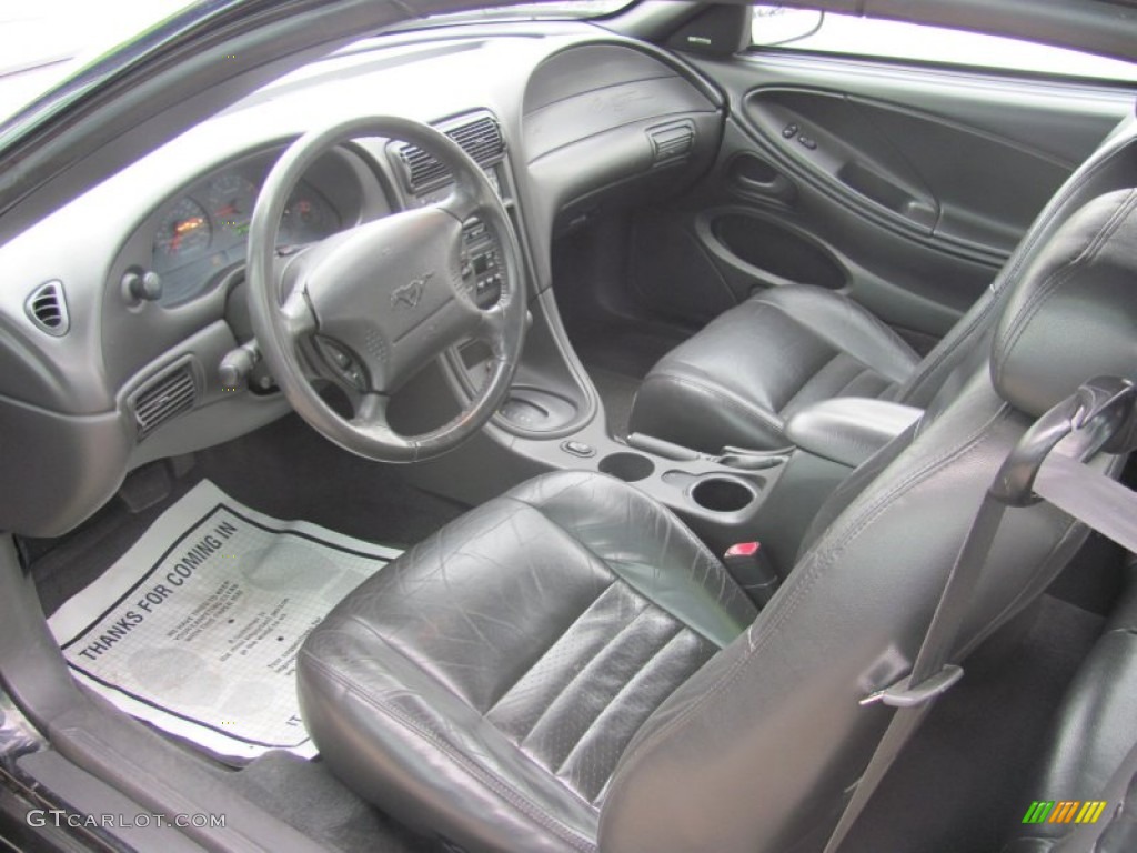 Dark Charcoal Interior 2001 Ford Mustang GT Convertible Photo #79383804