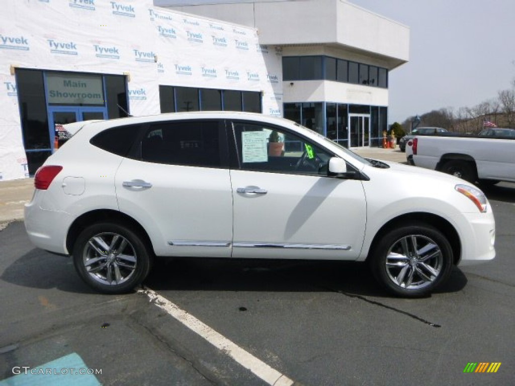 Pearl White 2011 Nissan Rogue S AWD Krom Edition Exterior Photo #79384378