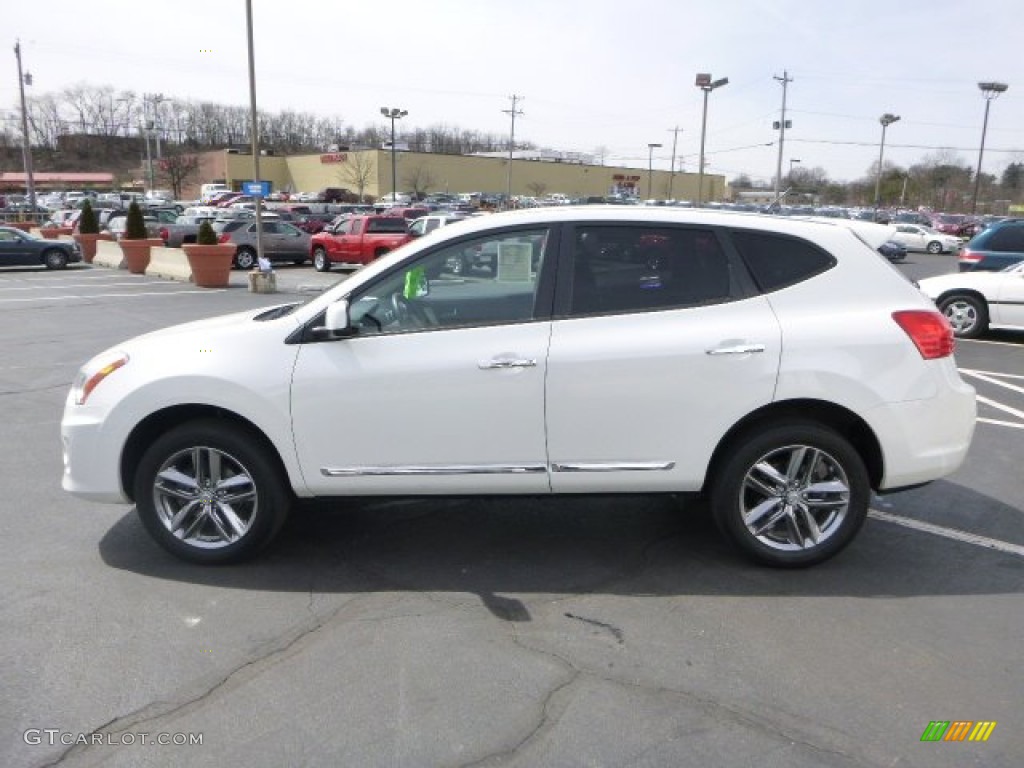 Pearl White 2011 Nissan Rogue S AWD Krom Edition Exterior Photo #79384453