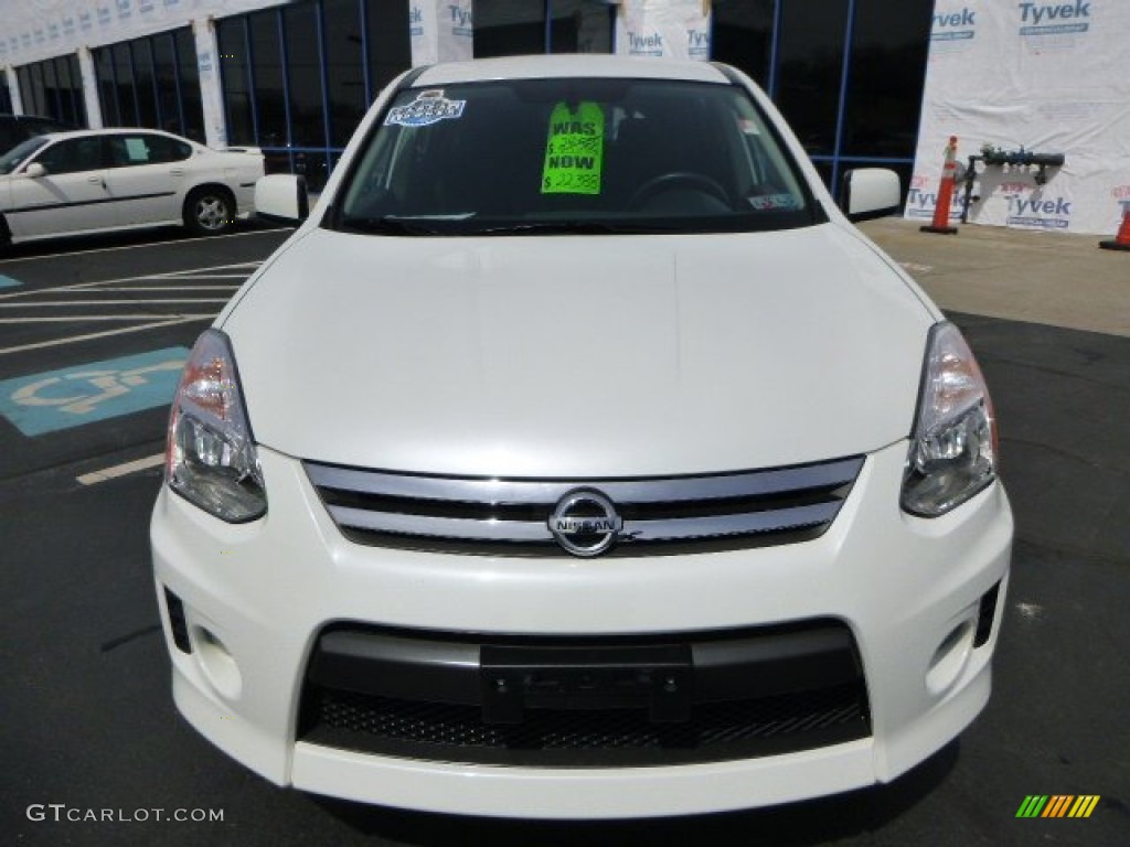2011 Rogue S AWD Krom Edition - Pearl White / Black photo #8