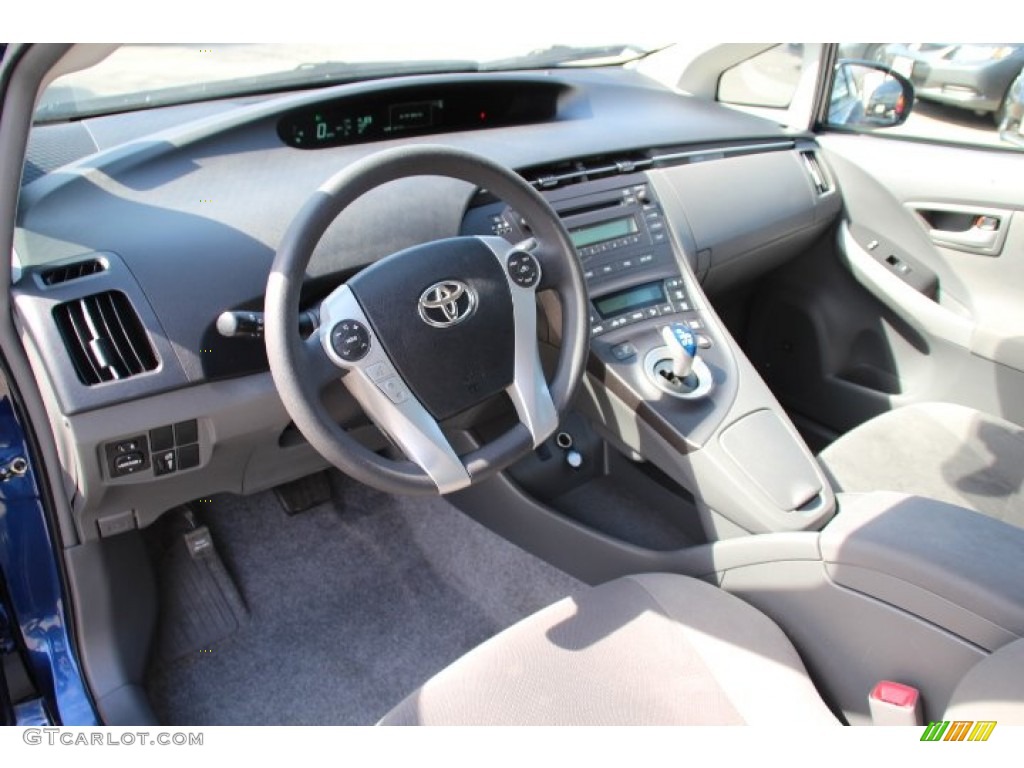 2011 Prius Hybrid II - Blue Ribbon Metallic / Misty Gray photo #11