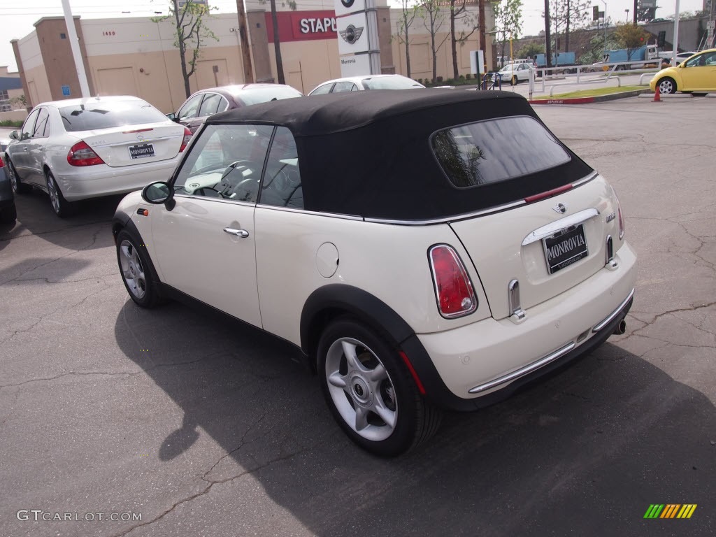2006 Cooper Convertible - Pepper White / Black/Panther Black photo #10